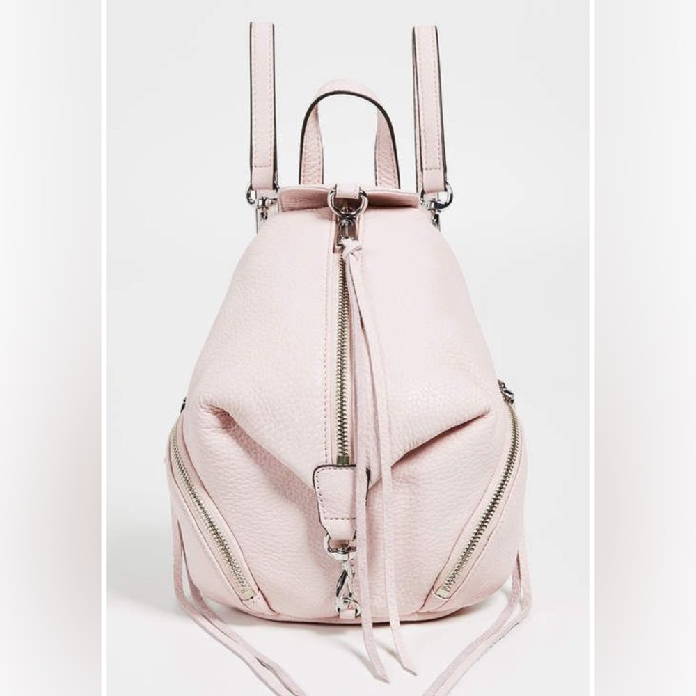 Rebecca Minkoff Julian Medium Leather Backpack Vintage Pink